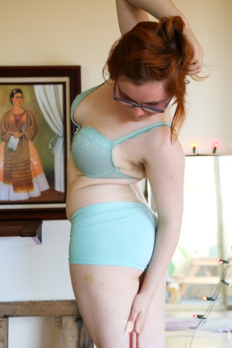 roodharige bril perfect sexy afb