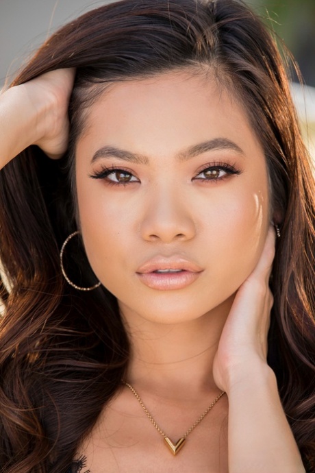 asiatisk ansikt beste perfekt foto