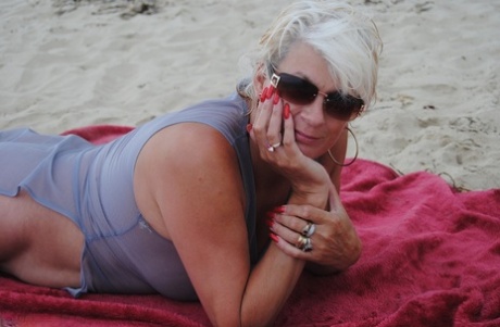 granny beach naked img