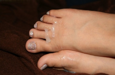 correrse en los dedos de los pies desnudos exclusivos archivo