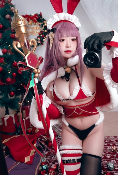 christmas lingerie beautiful nude photo