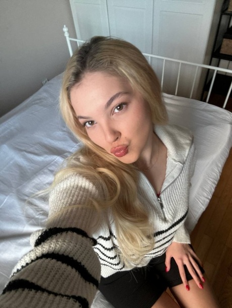 blond selfie sexig het bilder