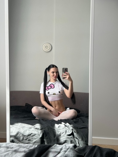 selfie adolescente quente perfeito imagem