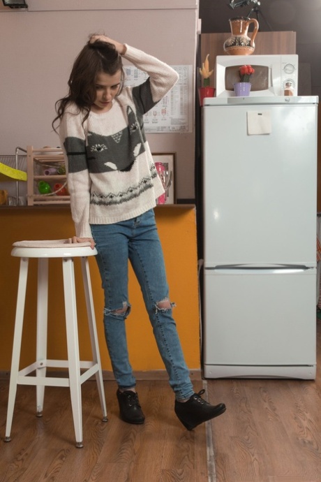 skinny jeans naakt leuk foto