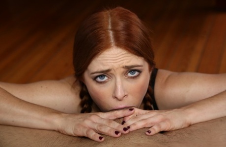 redhead deepthroat beautiful naked photo