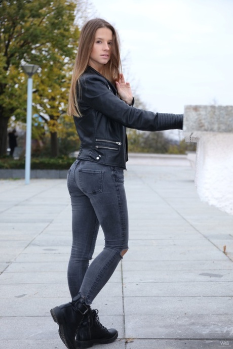 spijkerbroek kont hete naakten foto's