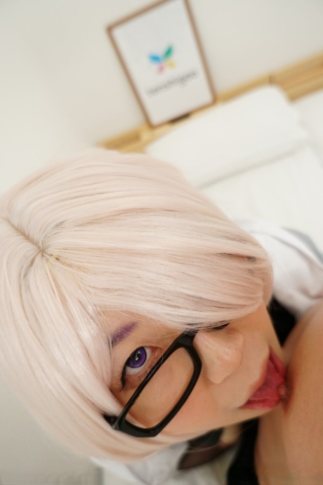 blond asiatisk vacker het bild