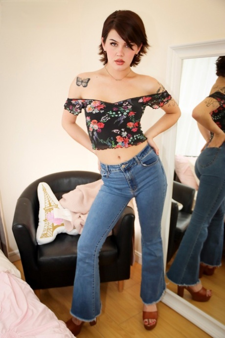 shemale jeans pornografisk hete foto