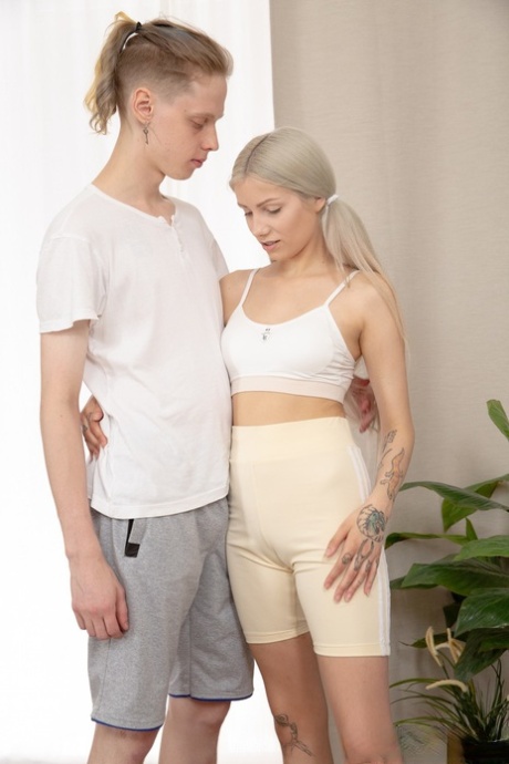 fitness blondine top xxx billede