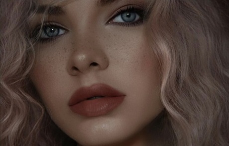 red lips beautiful nude archive