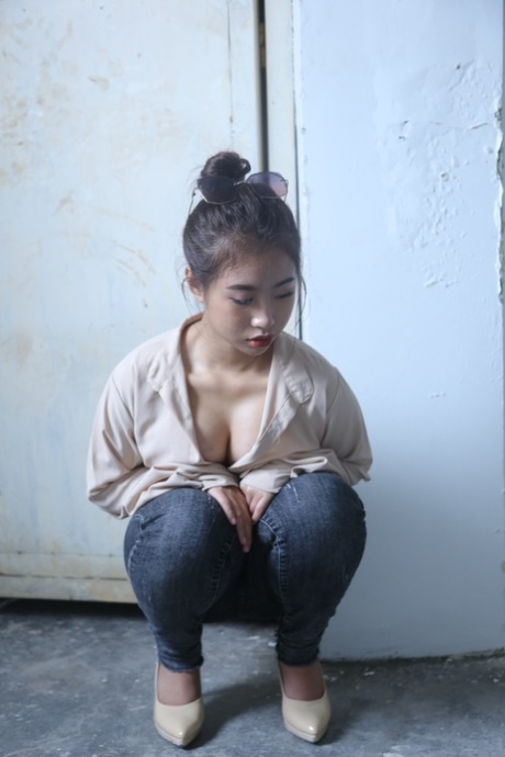 asiatiske jeans perfekte naken img