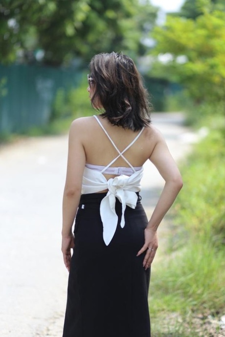 asiática al aire libre sexo exclusivo foto