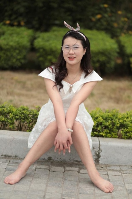亚洲眼镜 美麗的 照片