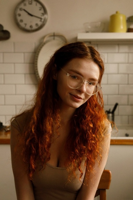 redhead glasses beautiful images